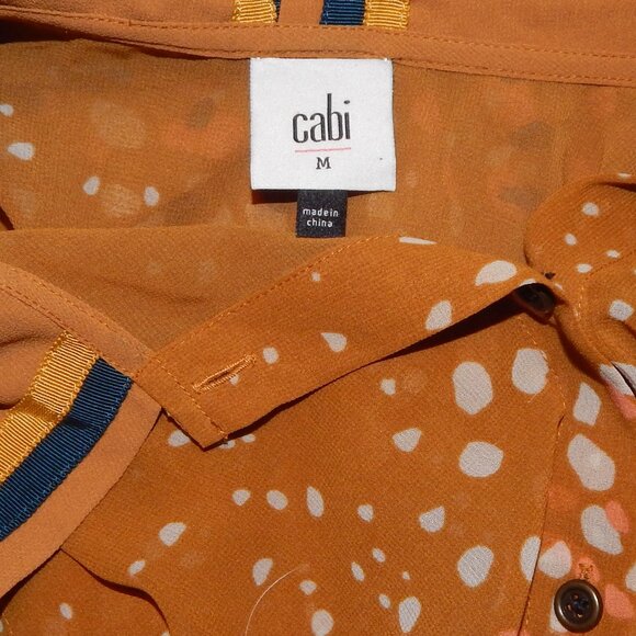 Ladies CAbi Semi-Sheer Sleeveless Blouse - Top- Shirt ~~ Size M ~ Button-Front - Picture 8 of 9